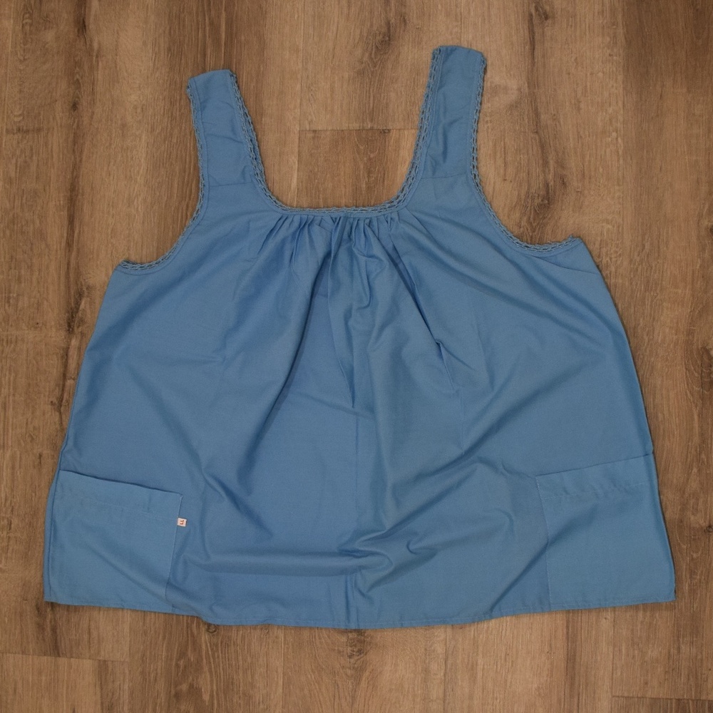 NWOT Blue Summer Yoga Blouse